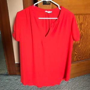 Red Dressy Top/Blouse